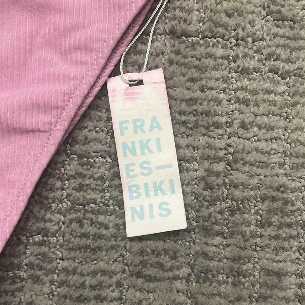 Frankie's Bikinis Light Pink Swim Bottom M